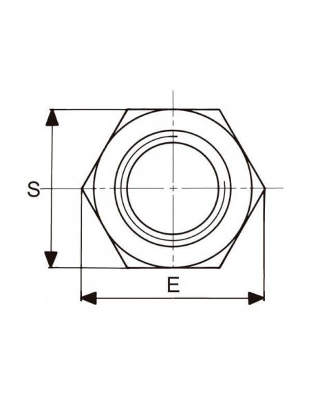 Tuerca alta DIN 6330 B C10