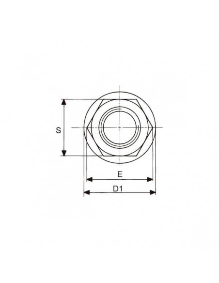 Tuerca con collar DIN 6331