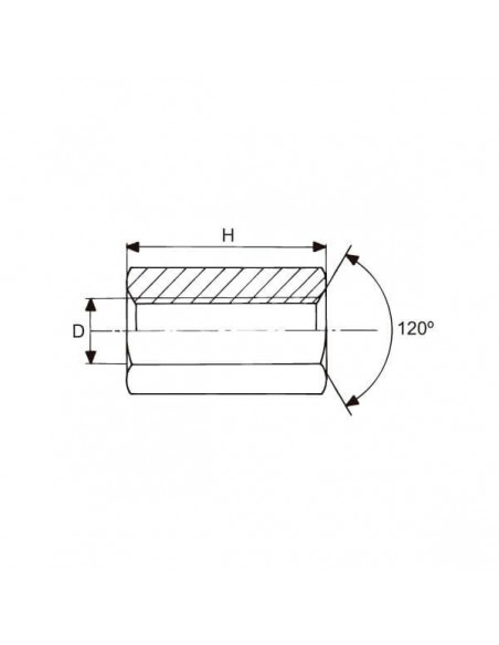 Tuerca prolongación DIN 6334