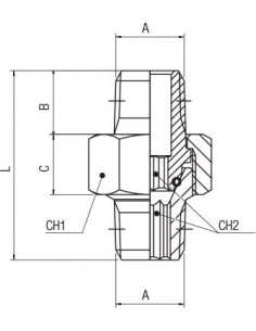 Machón cónico orientable (3 piezas) Aignep 2060 2