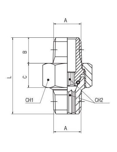 Machón cónico orientable (3 piezas) Aignep 2060