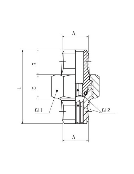 Machón cónico orientable (3 piezas) Aignep 2060