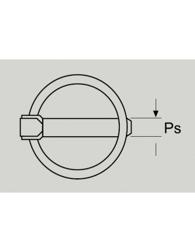 Pasador de anilla DIN 11023 inox A2