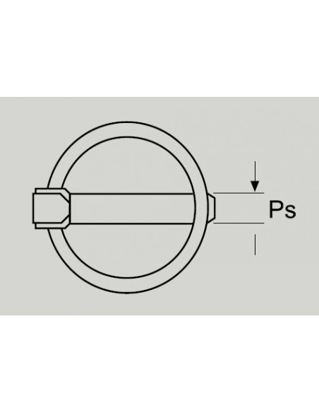 Pasador de anilla DIN 11023 inox A2