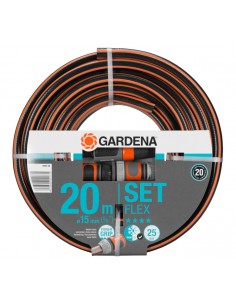 Manguera Comfort Flex 20m x 15mm con accesorios Gardena