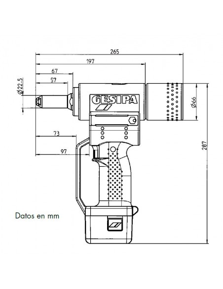 Remachadora batería Gesipa Accubird 143 4898