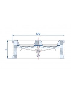 Retención doble disco GGG40/INOX/EPDM MT 5116 2