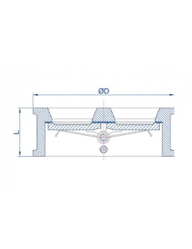 Retención doble disco GGG40/INOX/EPDM MT 5116