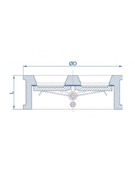 Retención doble disco GGG40/INOX/EPDM MT 5116