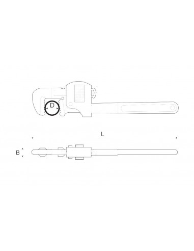 Llave tubo Stillson Bahco 361