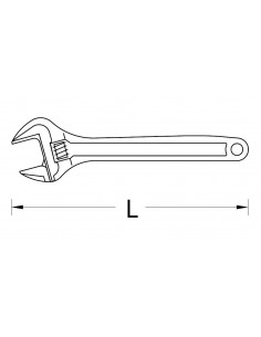 Llave ajustable cromada Gedore 60 CP 2