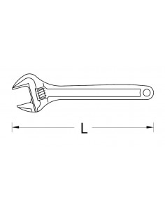 Llave ajustable fosfatada Gedore 62 P 2