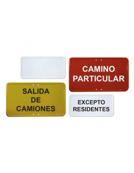 Placa complementaria ECO con texto