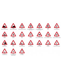 Señal económica Ø50 advertencia de peligro 2