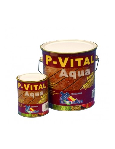 Lasur al aqua satinado incoloro 4L Banaka P-Vital