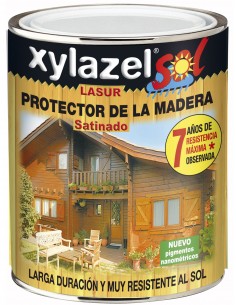 Lasur al agua satinado roble 750ml Xylazel