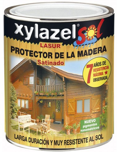 Lasur al agua satinado roble 750ml Xylazel