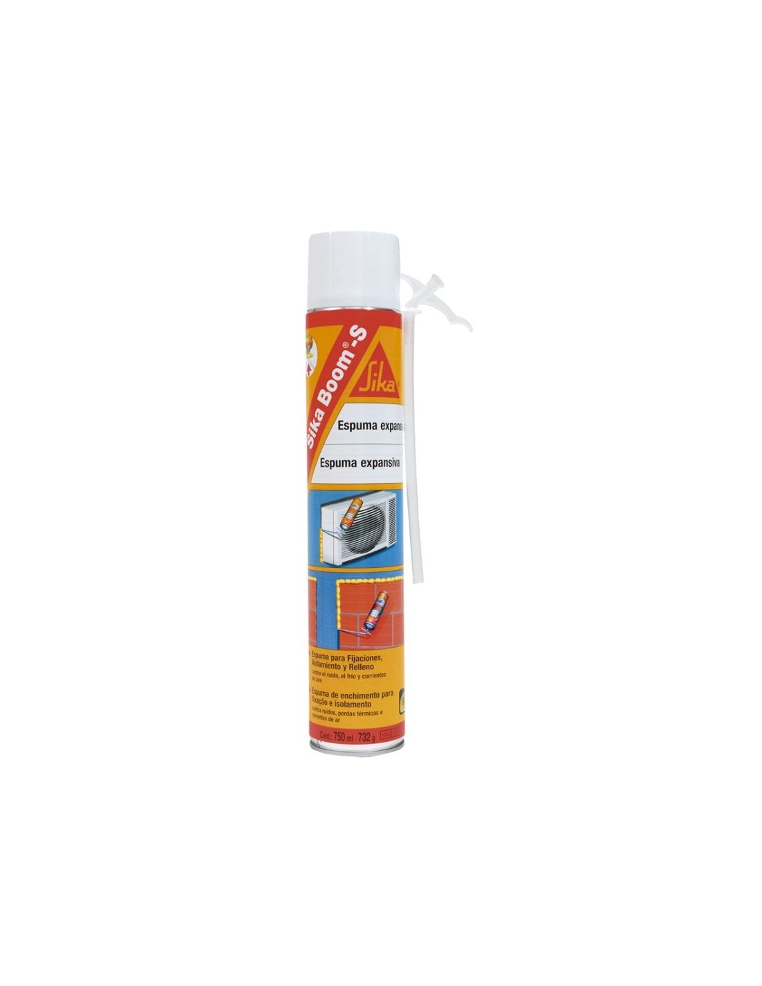 Espuma poliuretano Sika Boom S aerosol 750ml