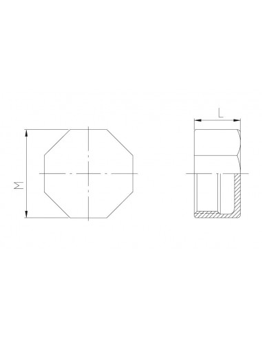 Tapón hembra inoxidable Fig.300