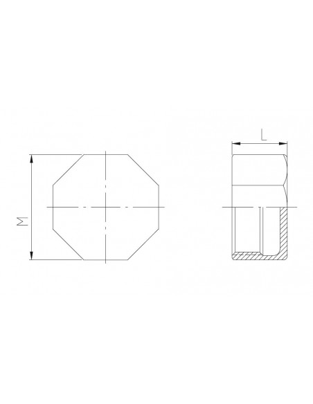 Tapón hembra inoxidable Fig.300