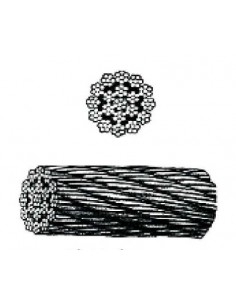 Cable acero galvanizado antigiro 19x7+0 2