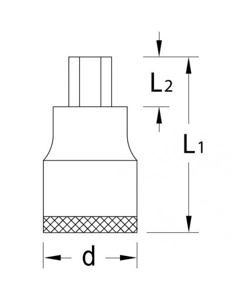 Llave vaso Allen 3/4" Gedore IN 32