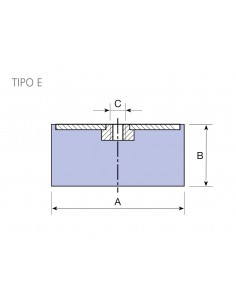 Soporte tope simple hembra 2