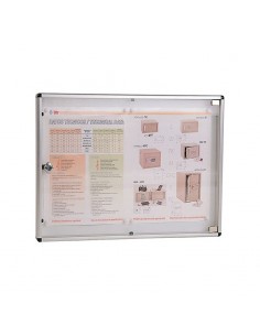 Tablón anuncios aluminio 2 DIN A4 BTV 00132