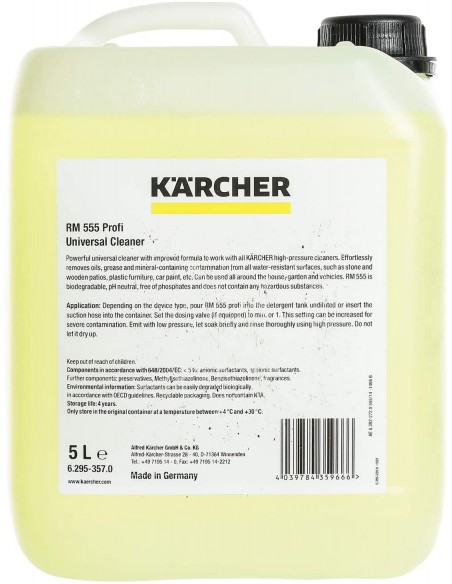 Detergente universal neutro hidrolimpiadoras Karcher RM 555