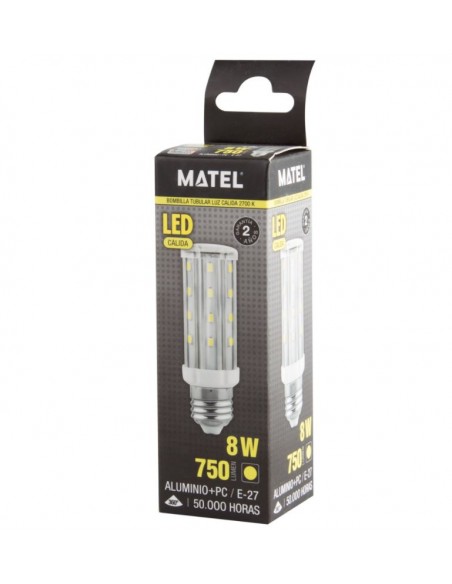 Lámpara LED tubular E27 Matel