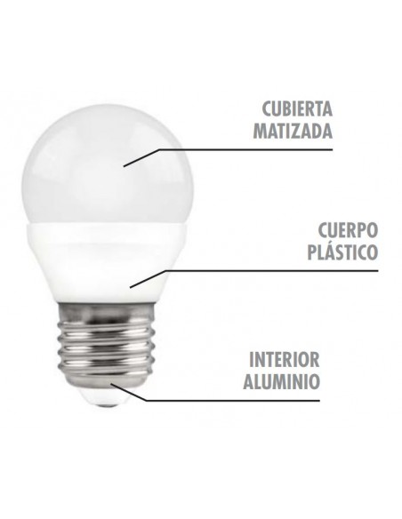 Lámpara LED esférica E27 Matel