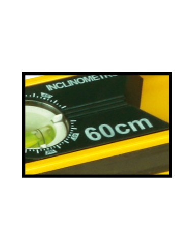 Nivel inclinómetro magnético doble T 60cm Acha 53456