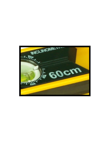 Nivel inclinómetro magnético doble T 60cm Acha 53456