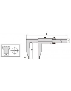 Calibre tornero ajuste fino 0,02mm inox Insize 1208 2