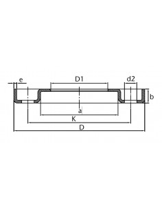 Brida prensada inoxidable AISI 304L 2