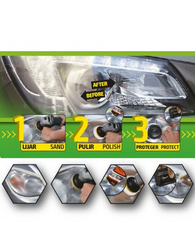 Kit de pulido de faros JBM 53626