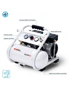 Compresor sin aceite silencioso Metalworks Silent 8 2