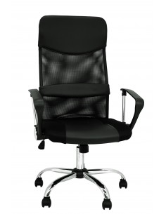 Silla oficina giratoria negra Furniture Style