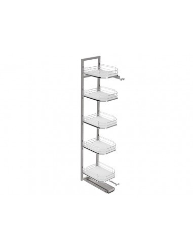 Columna extraíble para puerta con bisagras cromada 8936111