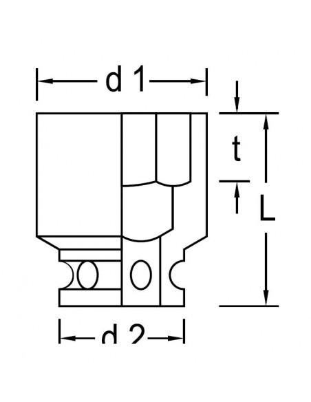 Llave vaso impacto 1 1/2" Gedore K 37