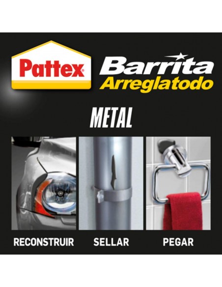 Barrita arreglatodo masilla metal 48g Pattex