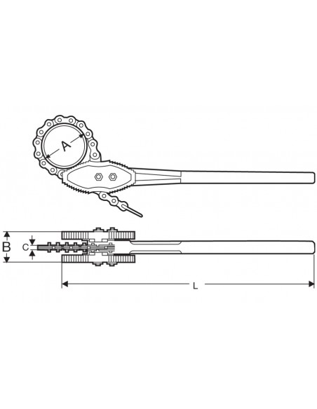 Llave cadena reversible Super Ego 103