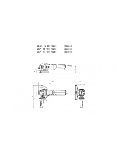 Amoladora 150mm 1700W Metabo WE 17-150 QUICK