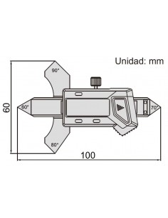 Calibre digital soldadura Insize 4831-20A 2