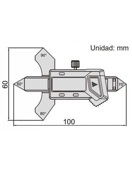 Calibre digital soldadura Insize 4831-20A