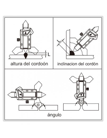 Calibre digital soldadura Insize 4831-20A