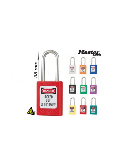 Candado consignación Zenex arco inox 38mm Master Lock S31