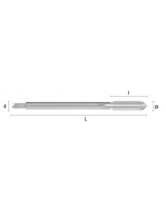 Macho máquina recto paso fino HSSE DIN 376/374-C Hepyc 2101 2