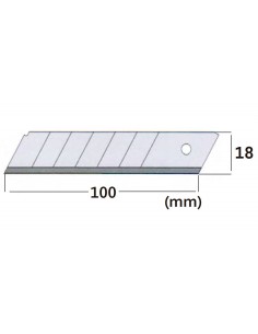 Cuchilla cutter 18mm uso profesional (10u.)