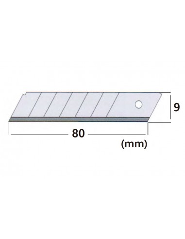 Cuchilla cutter  9mm uso profesional (10u.)